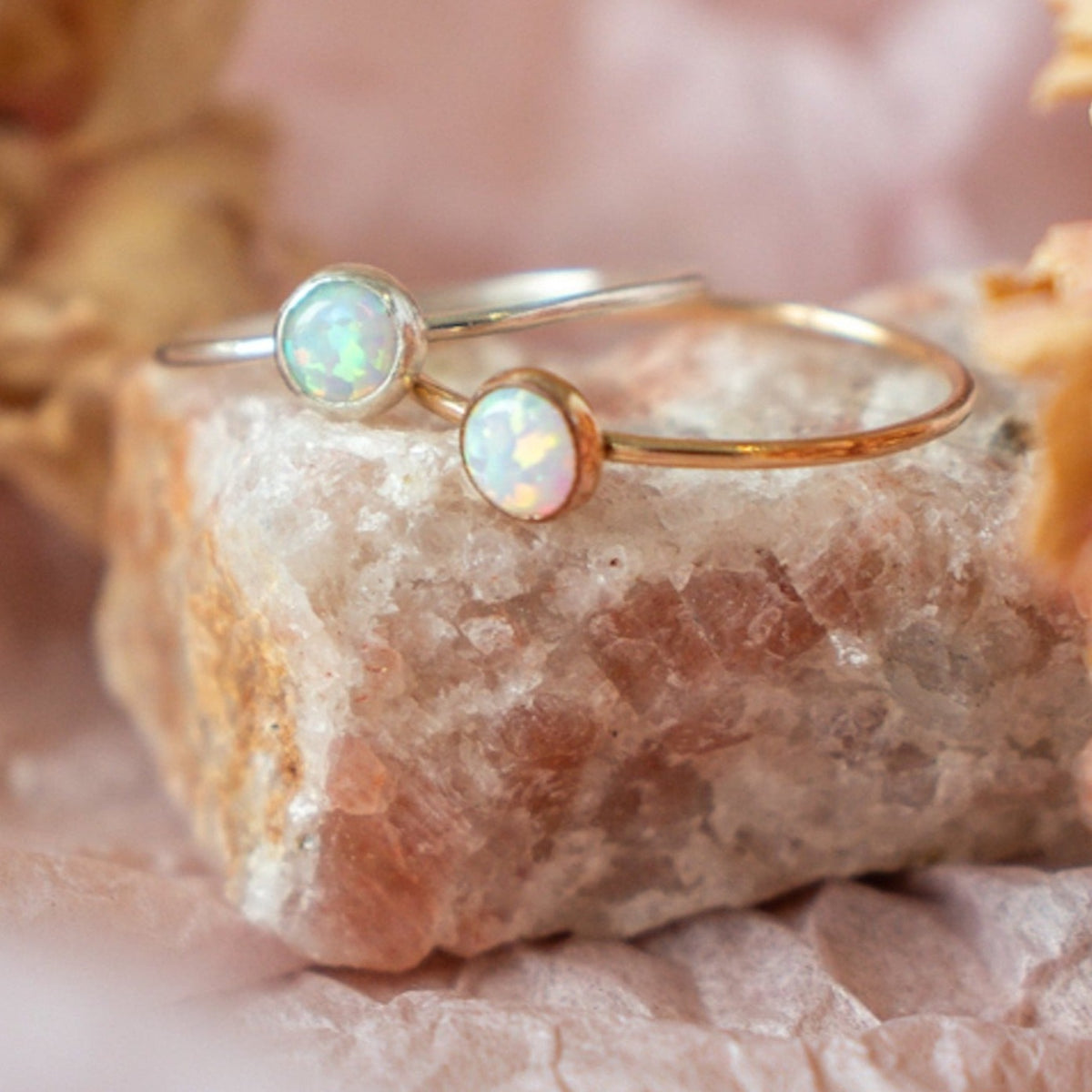 KINARIYA gem stone melted ring コッパーオパール KINARIYA gem stone melted ring コッパーオパール