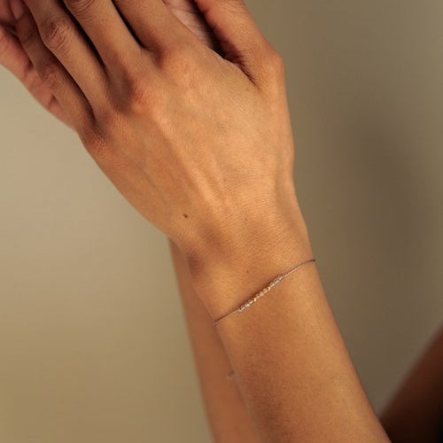 Labradorite and Moonstone String Bracelet