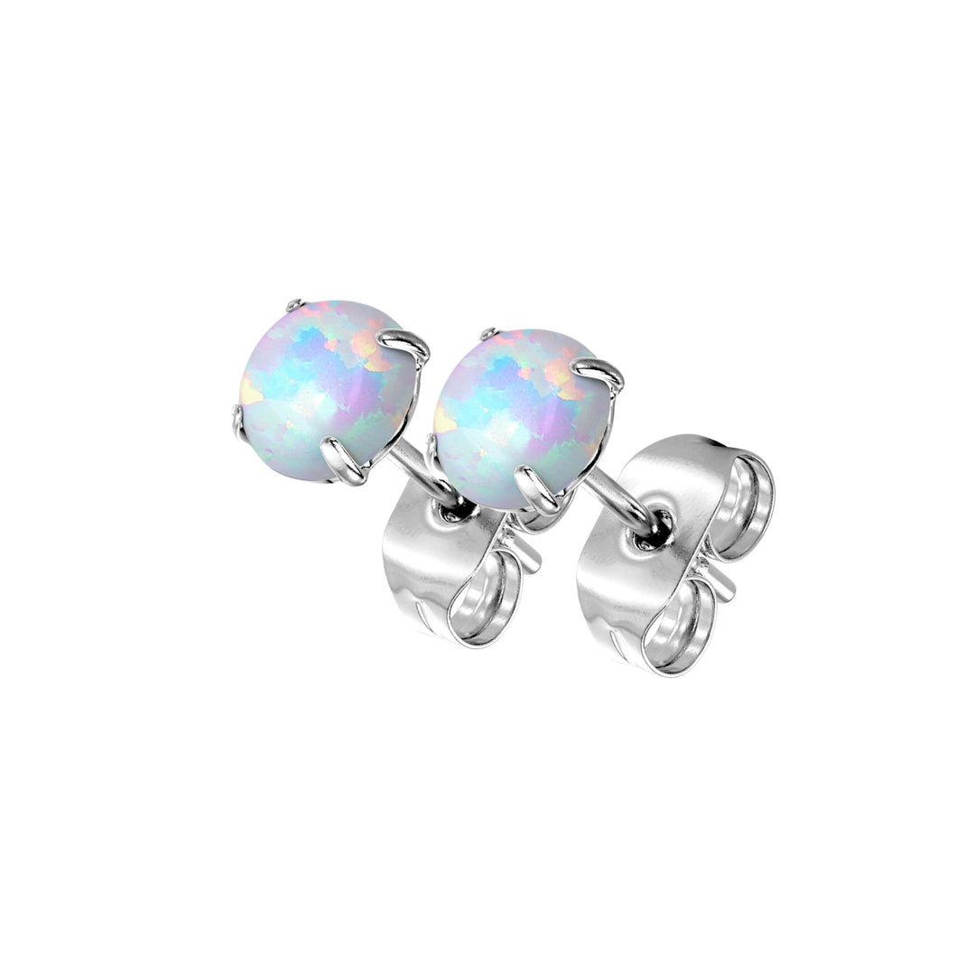 Opal Titanium Studs