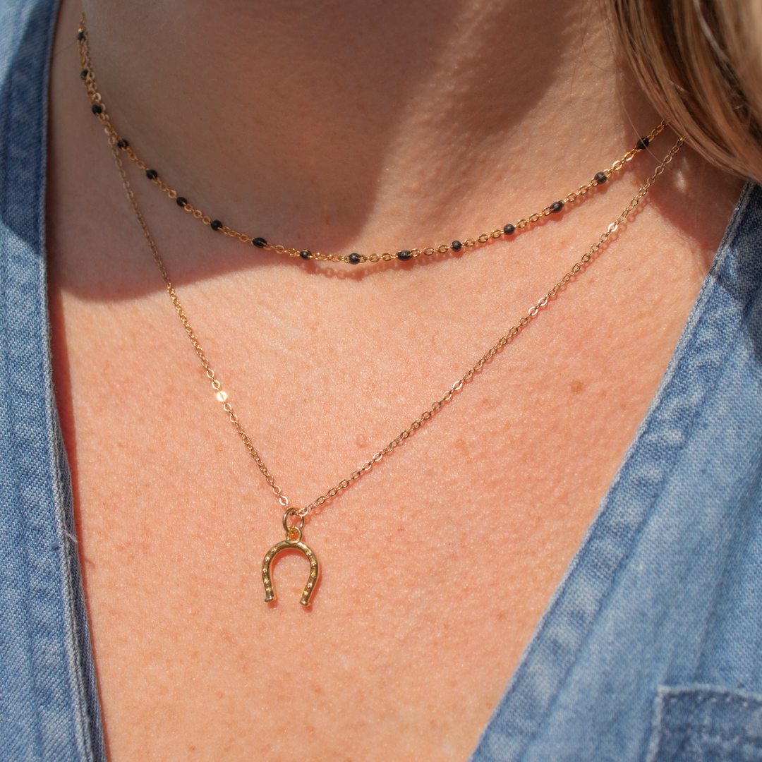 Gold Candy Chain Layering Necklace