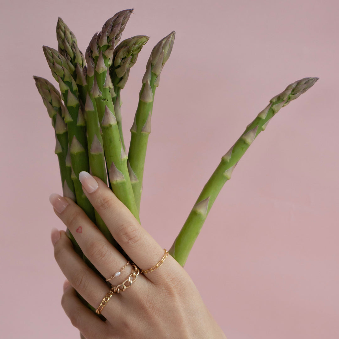 Bague chaîne de perles