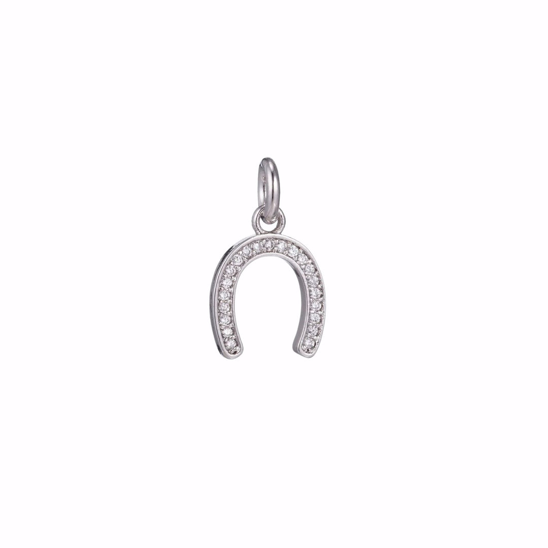 Silver Horseshoe Charm