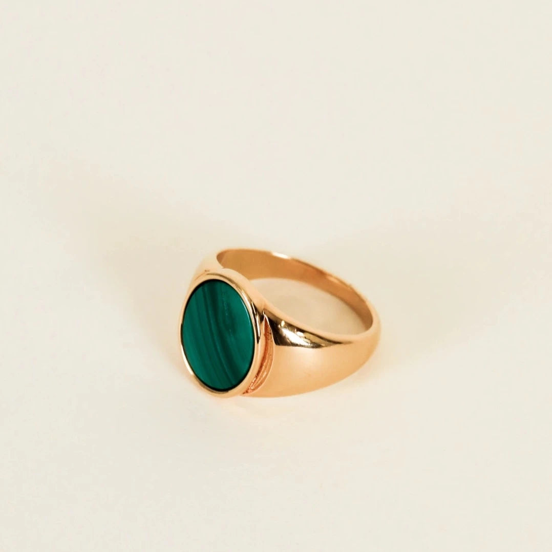 Malachite Signet Ring