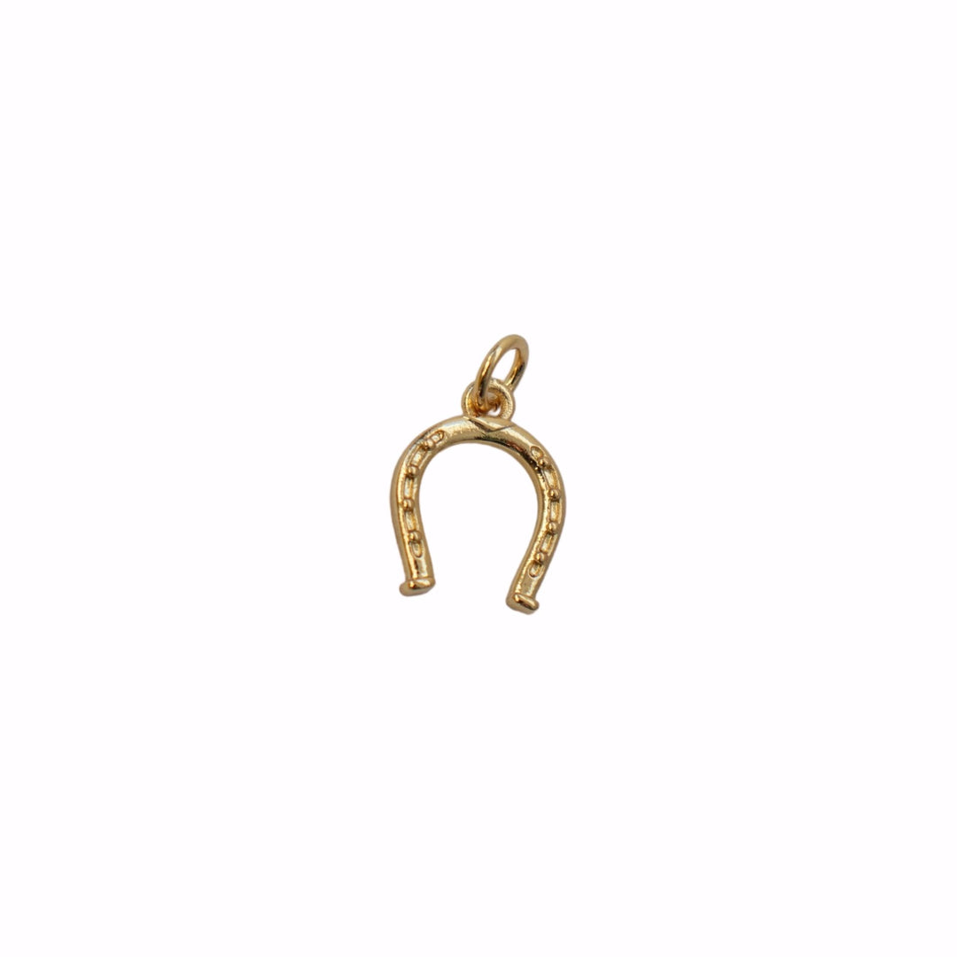 Gold Horseshoe Charm
