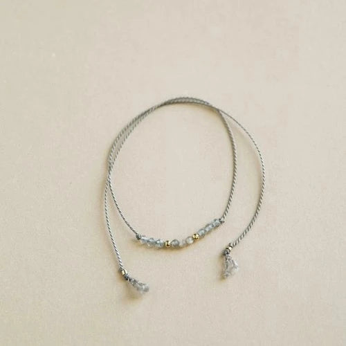 Labradorite and Moonstone String Bracelet