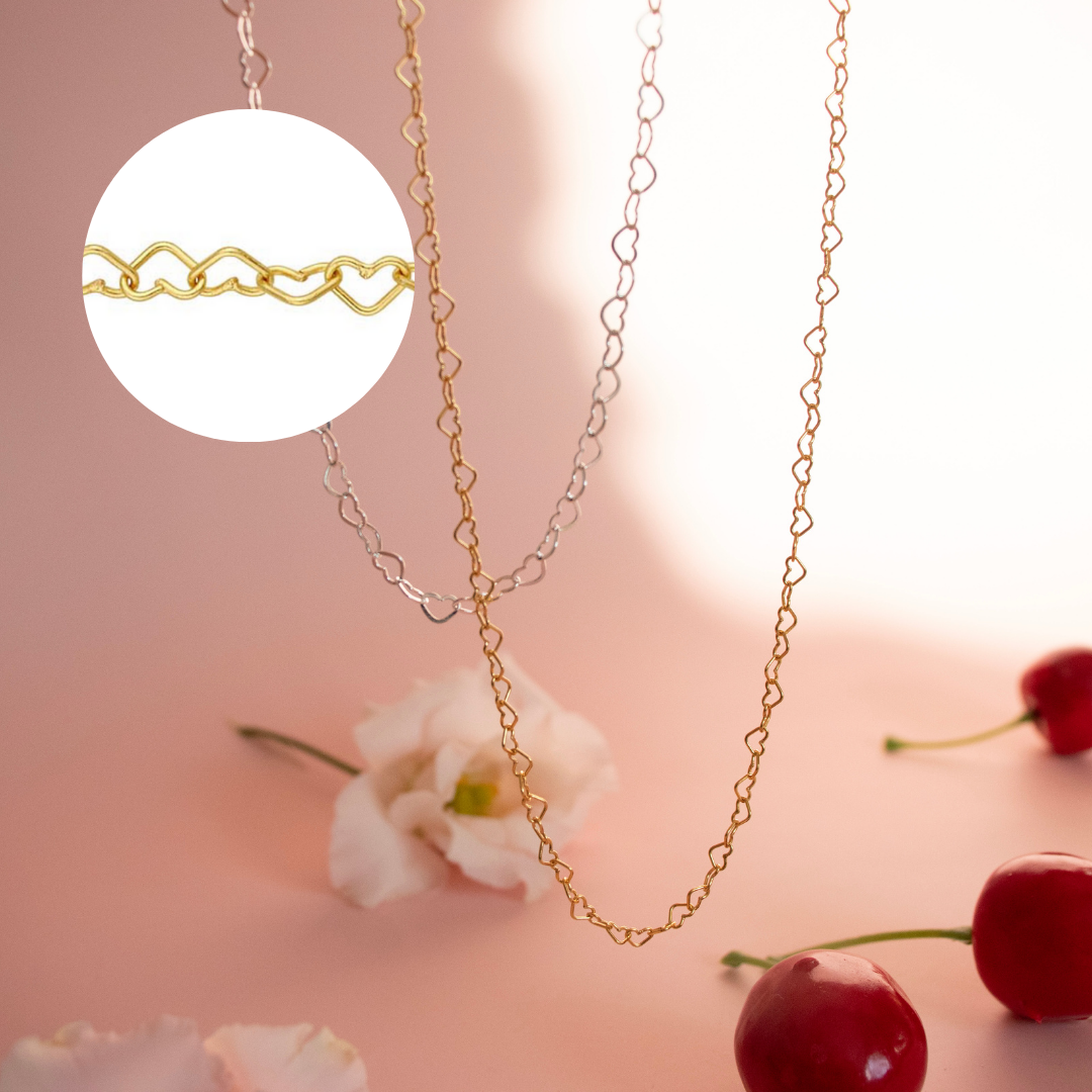 Heart Link Chain Necklace