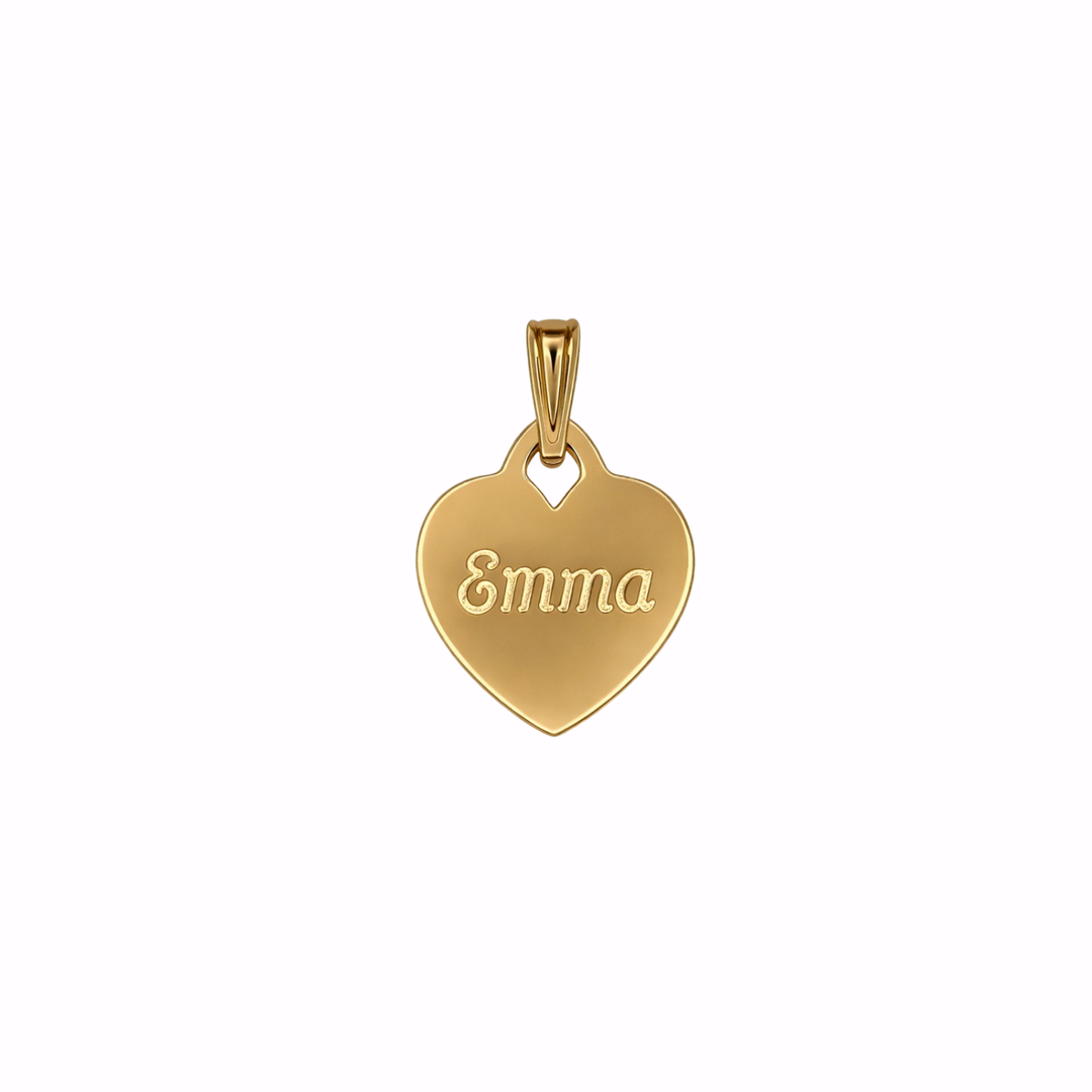 Engraved Heart Charm