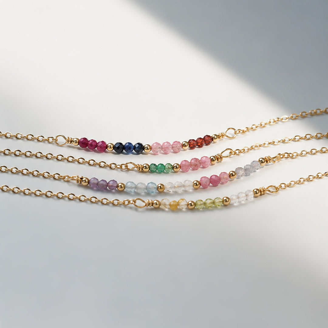 Bracelet perles pierre de naissance