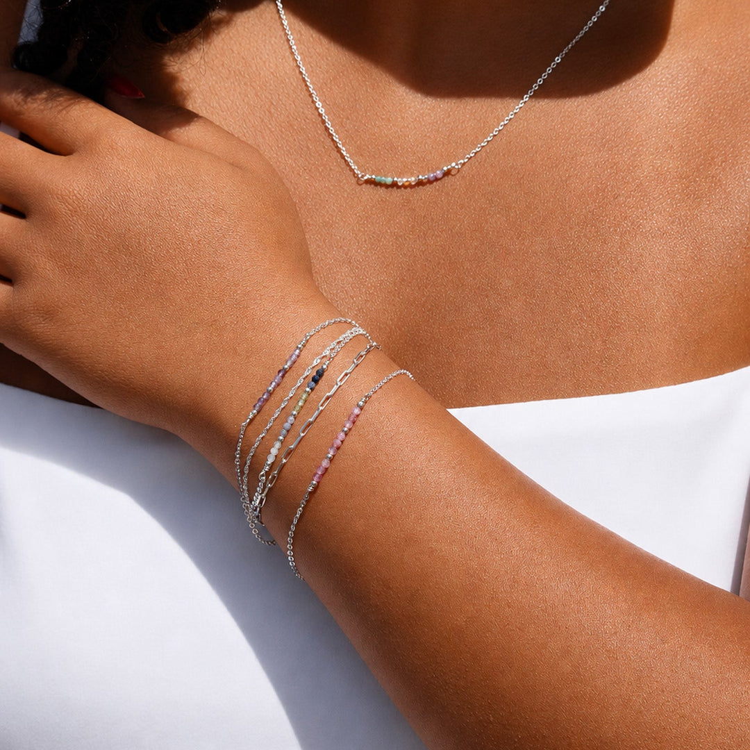 Bracelet perles pierre de naissance