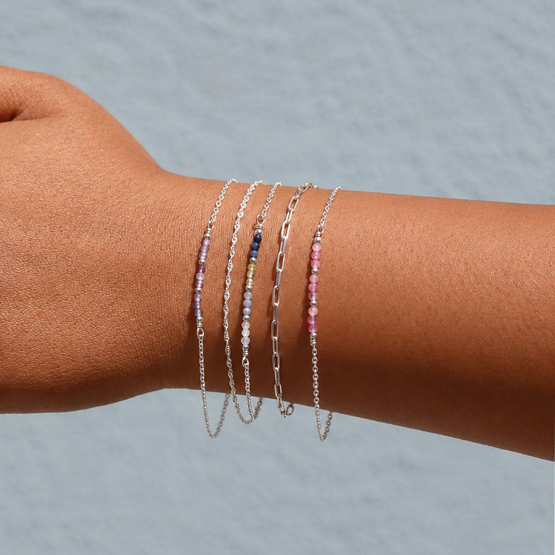 Bracelet perles pierre de naissance