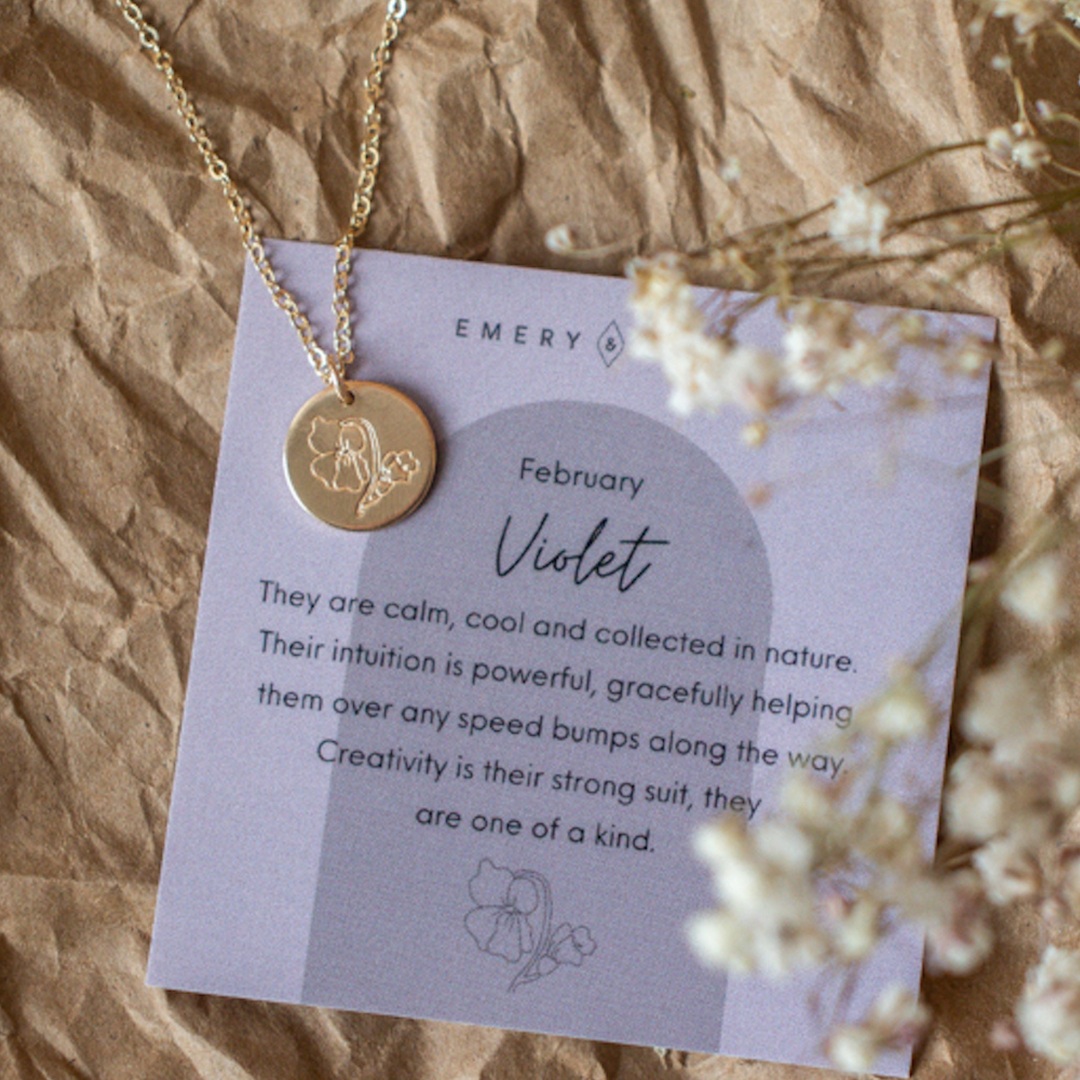 Birth Flower Necklace
