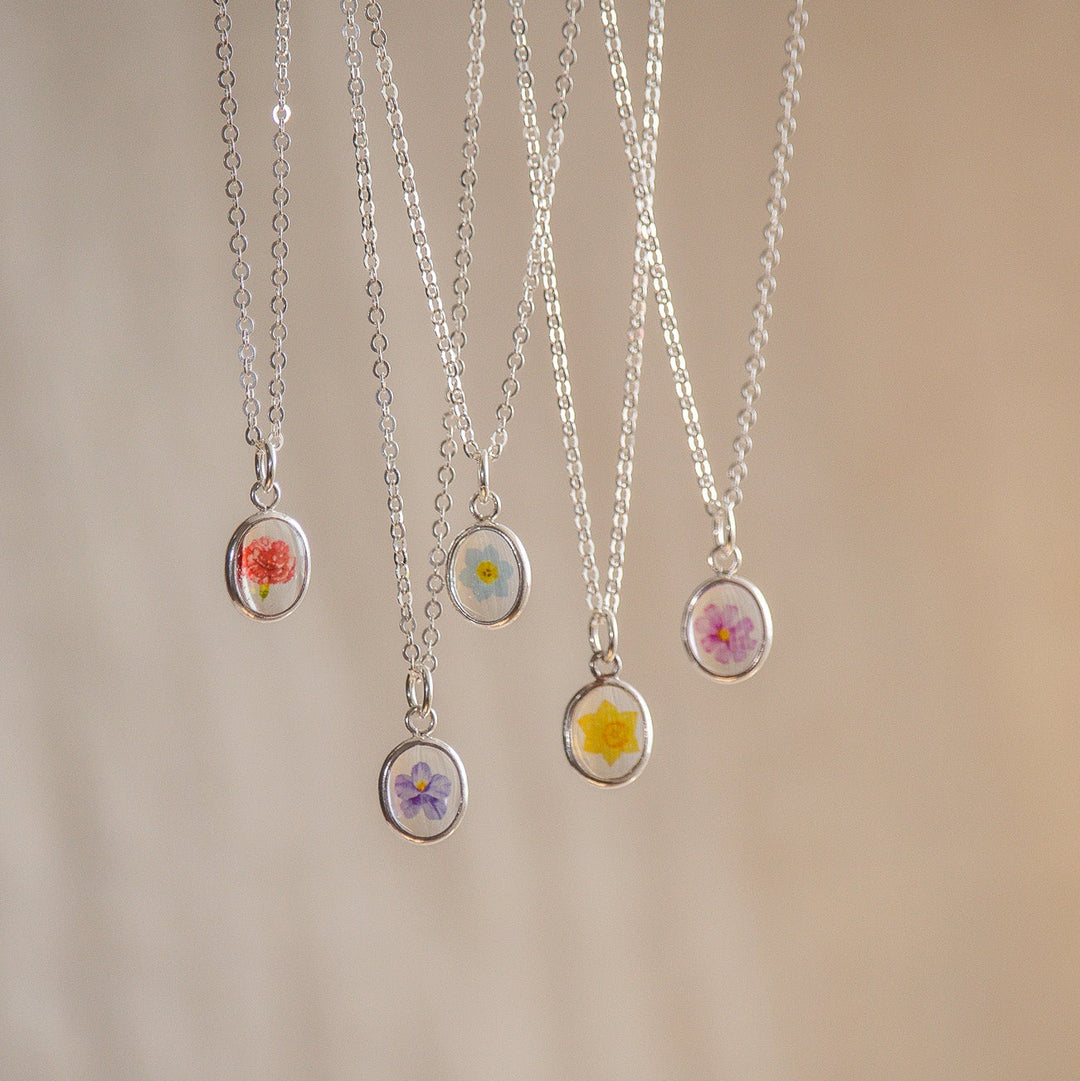 Baby Bloom Birth Flower Necklace