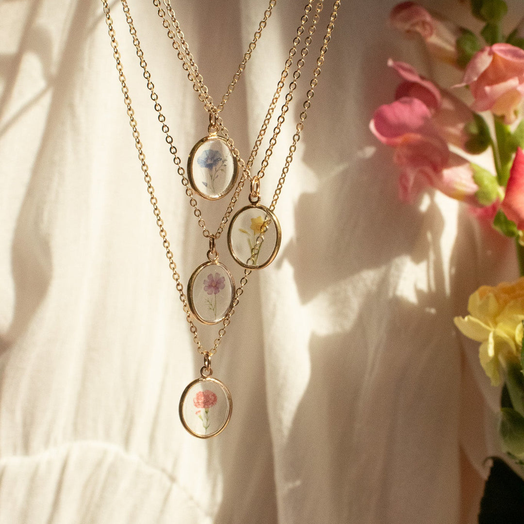 Collier de fleurs de naissance Bloom