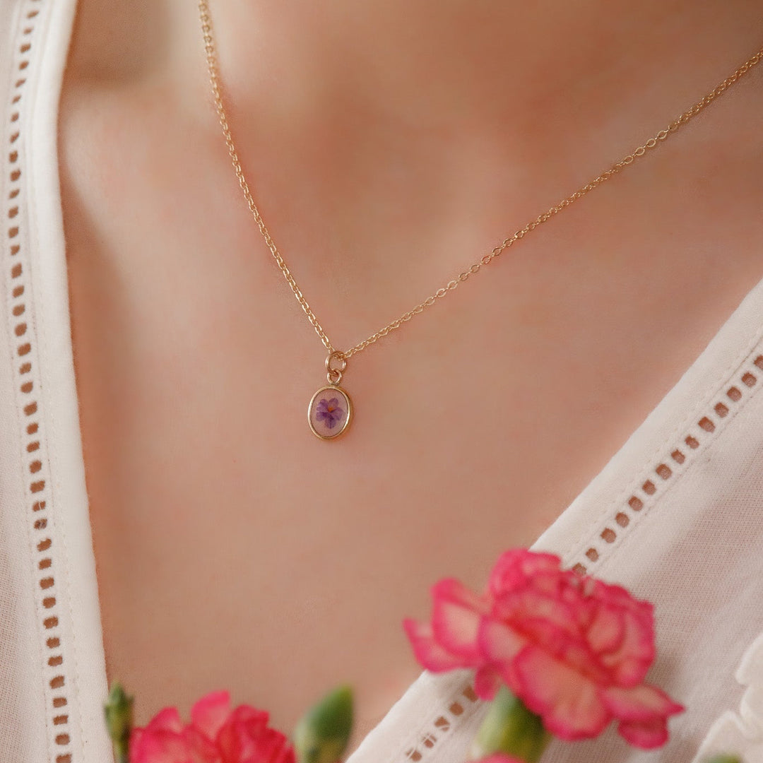 Baby Bloom Birth Flower Necklace