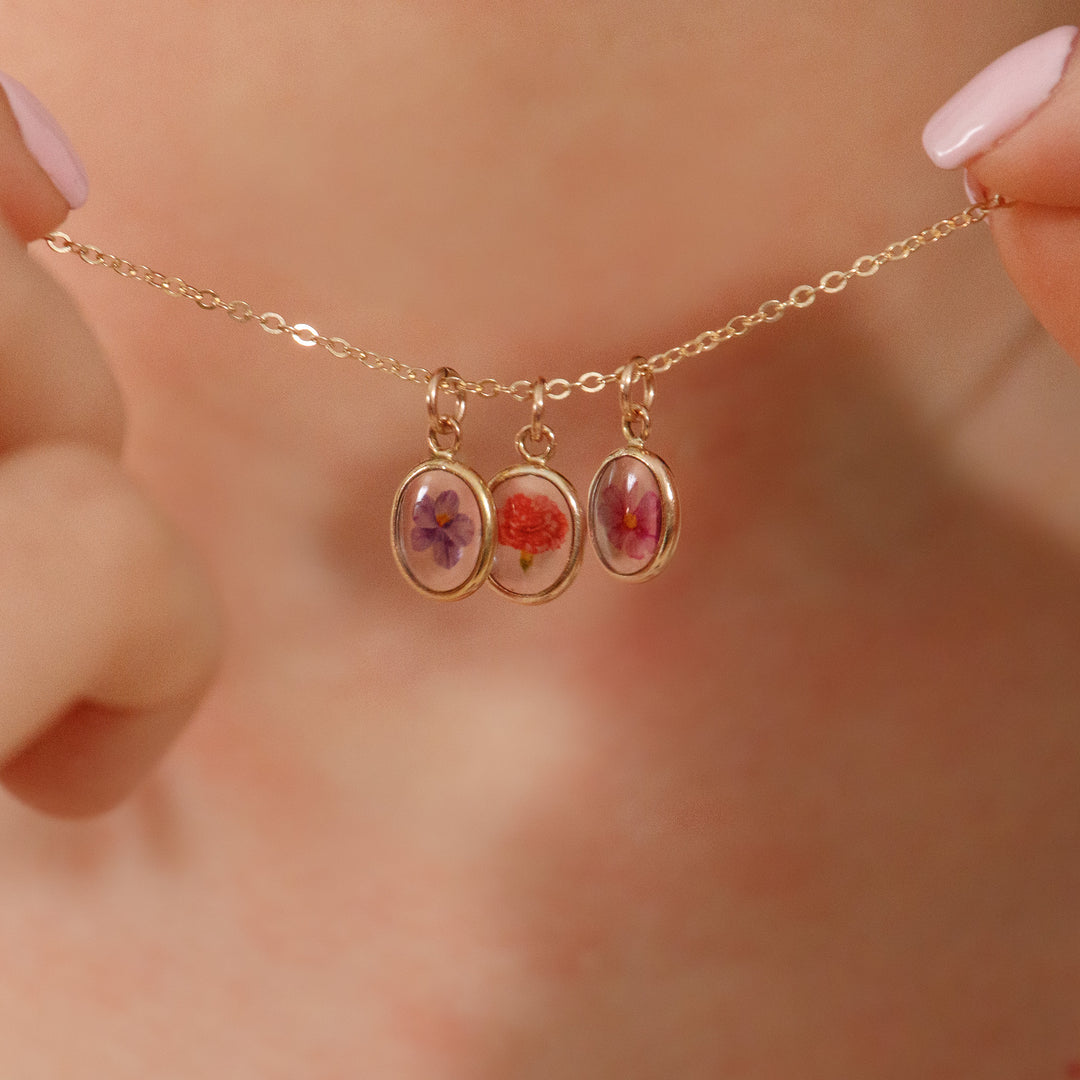 Baby Bloom Birth Flower Necklace
