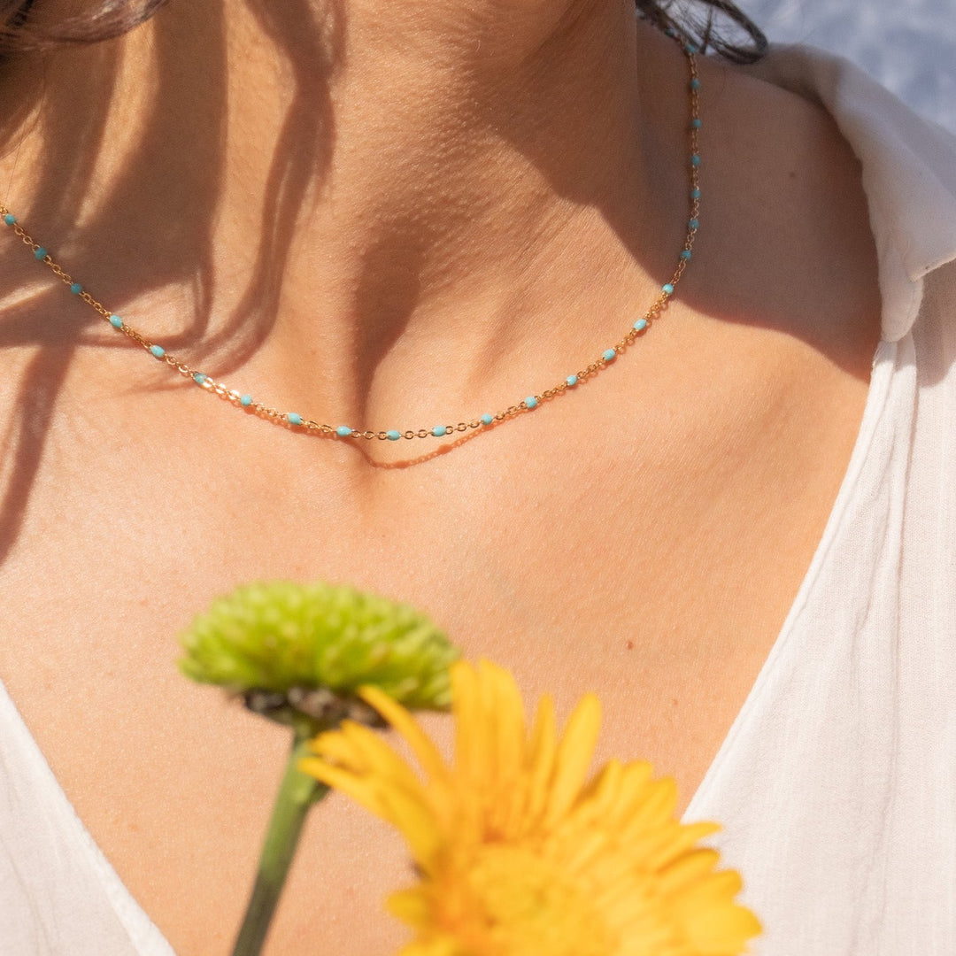 Gold Candy Chain Layering Necklace