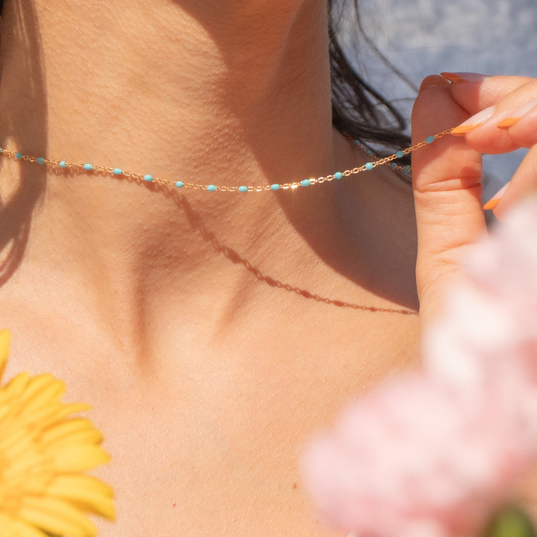 Gold Candy Chain Layering Necklace