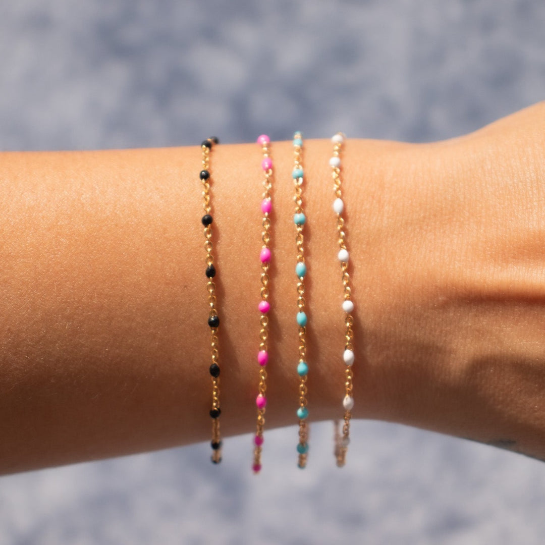 Gold Candy Chain Layering Bracelet