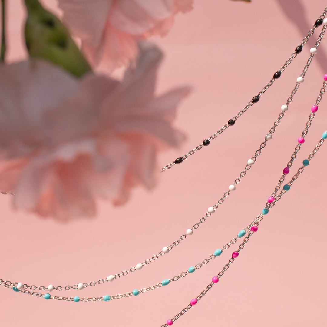 Silver Candy Chain Layering Bracelet