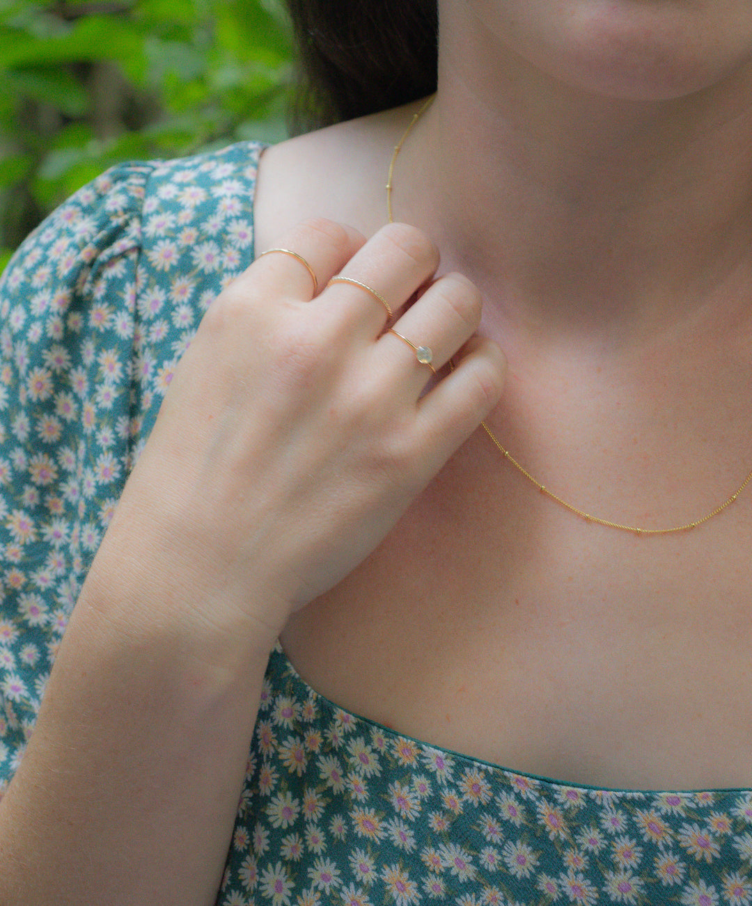 Anneau de pierre gemme de pierre de lune