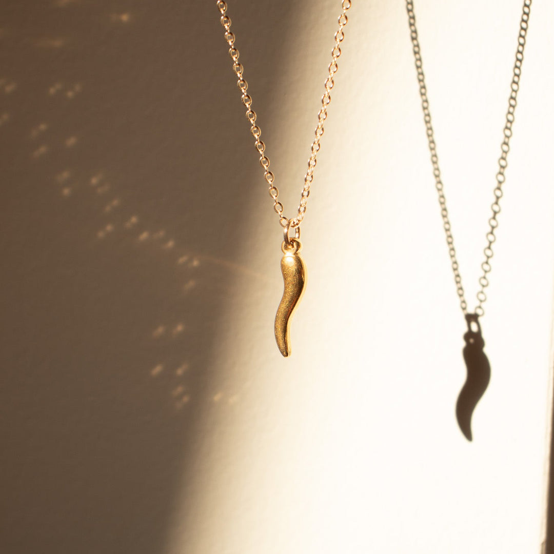 Italian Horn Cornicello Necklace