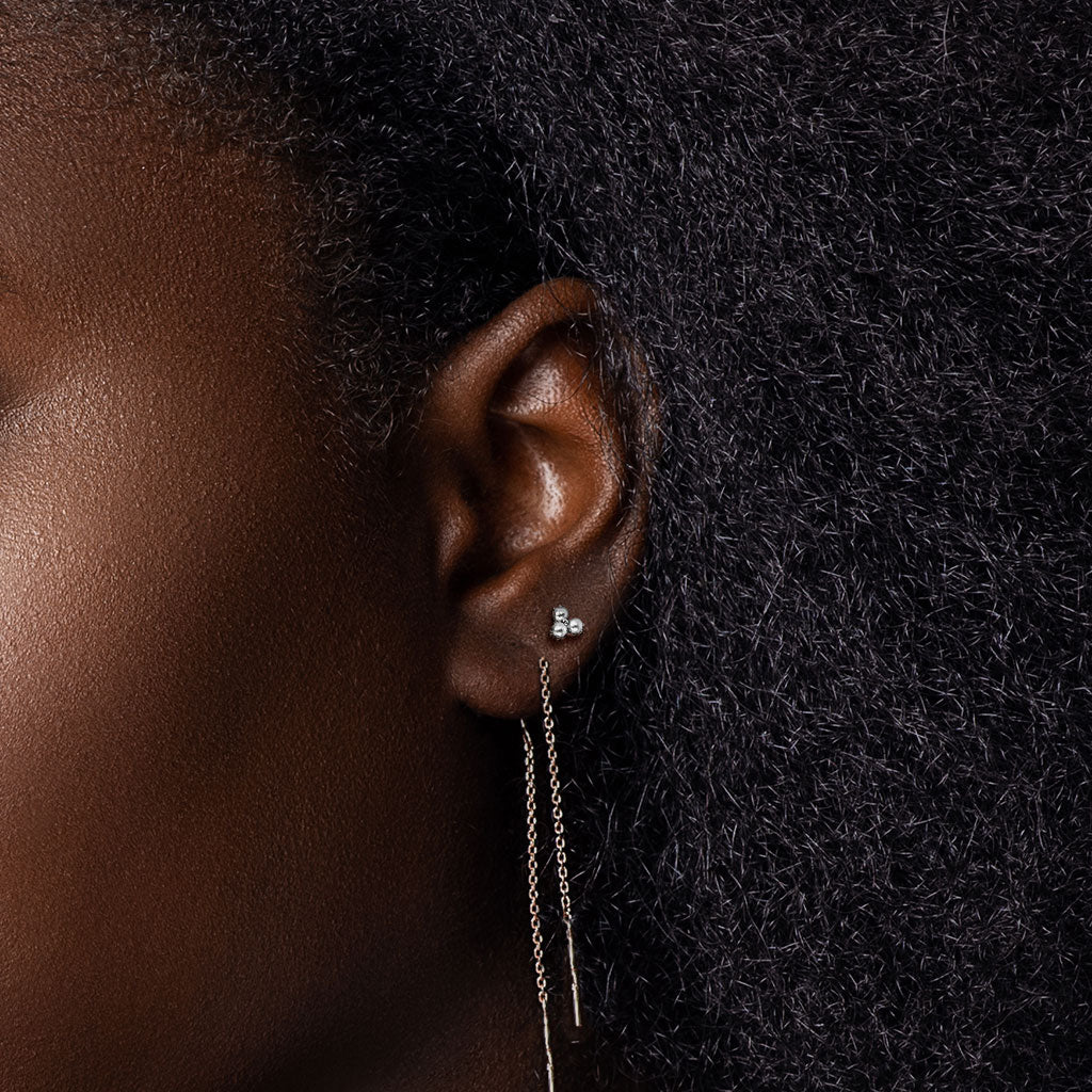 3 Pearl Flatback Stud