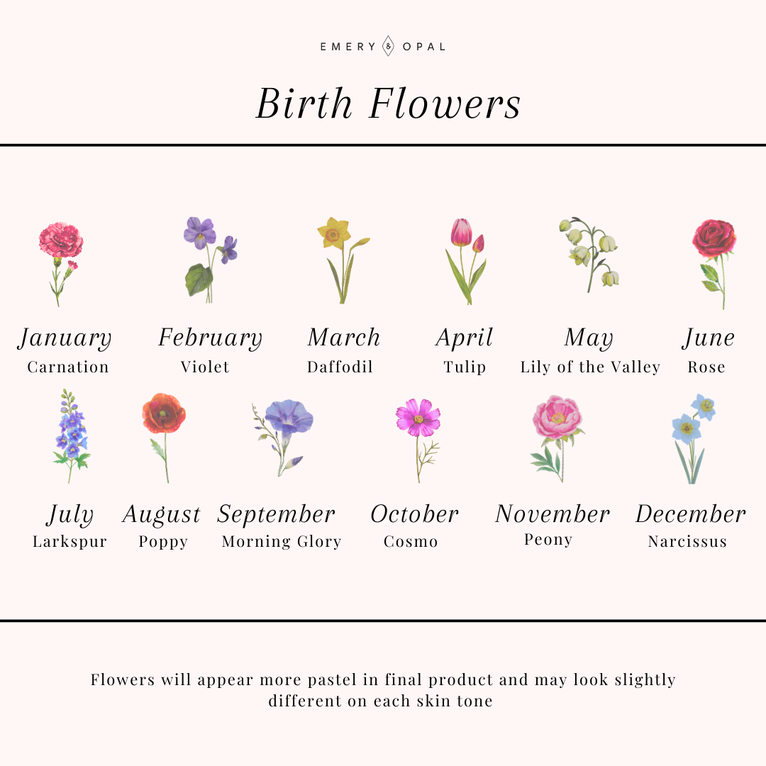 Bloom Birth Flower Pendant