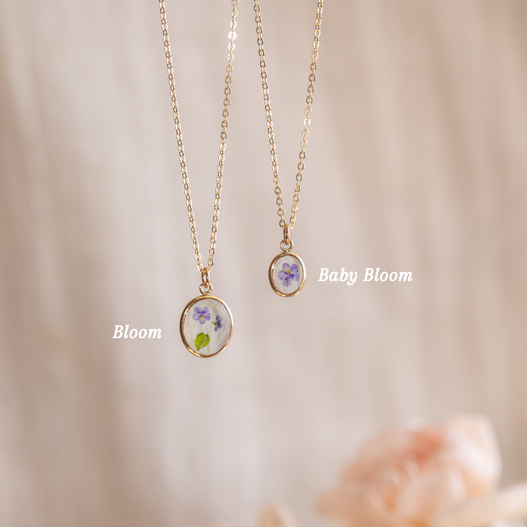 Baby Bloom Birth Flower Necklace