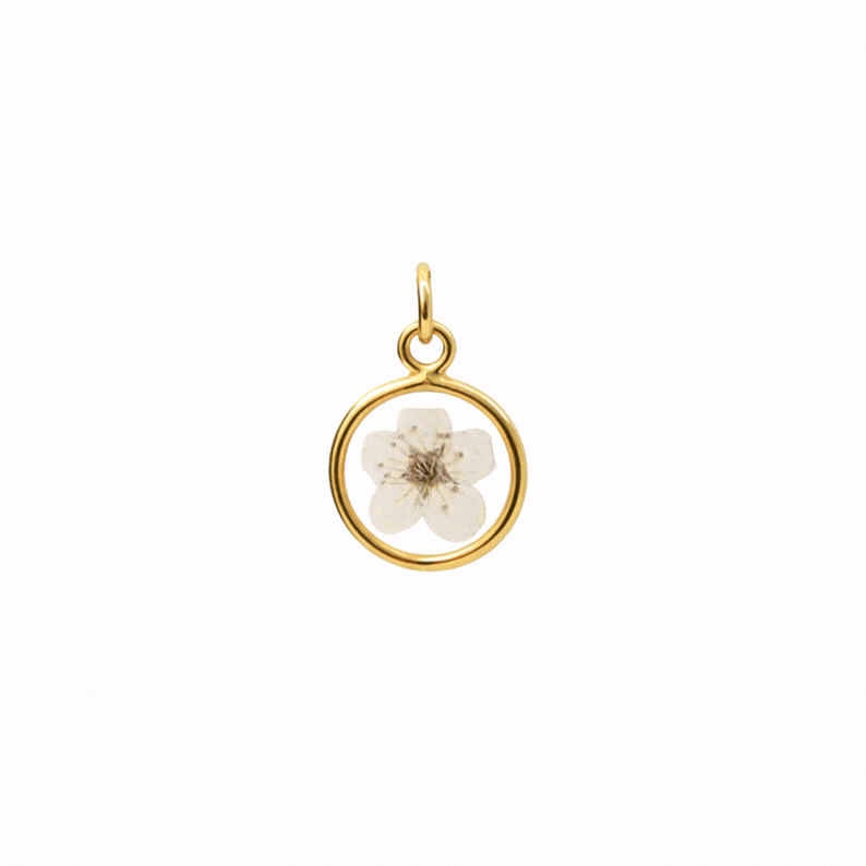 Blossom Pressed Flower Pendant