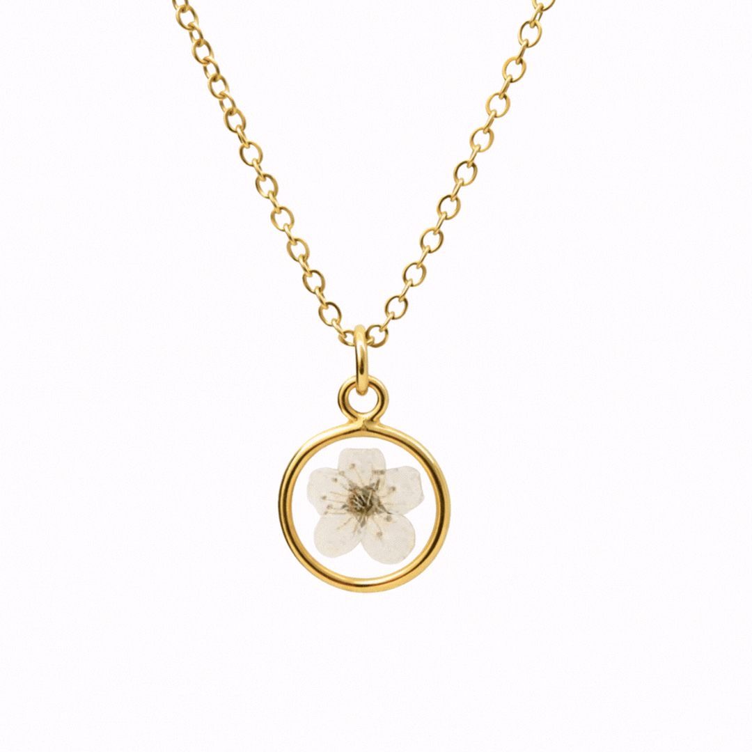 Blossom Pressed Flower Necklace
