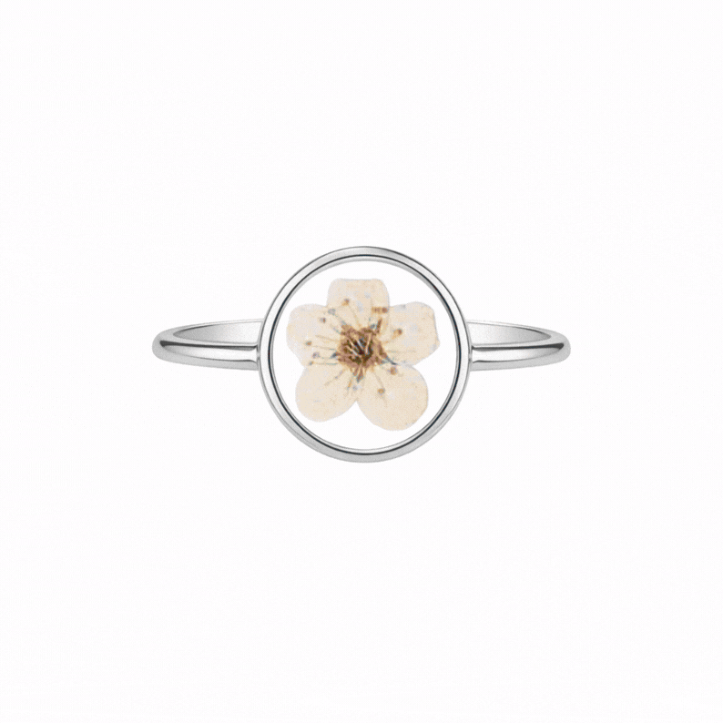 Blossom Pressed Flower Ring