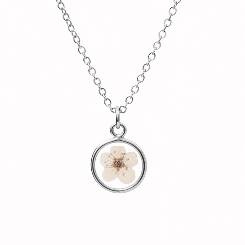 Blossom Pressed Flower Necklace