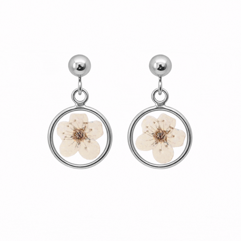 Blossom Pressed Flower Earrings