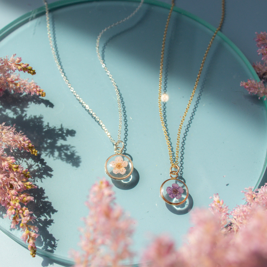 Collier de fleurs pressées Blossom