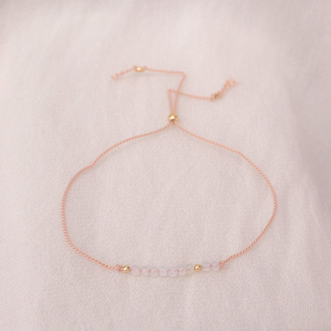 Pink Opal String Bracelet