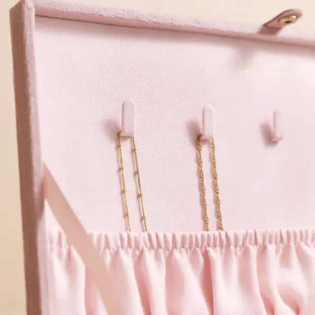 Velvet Large Pink Jewelry Case