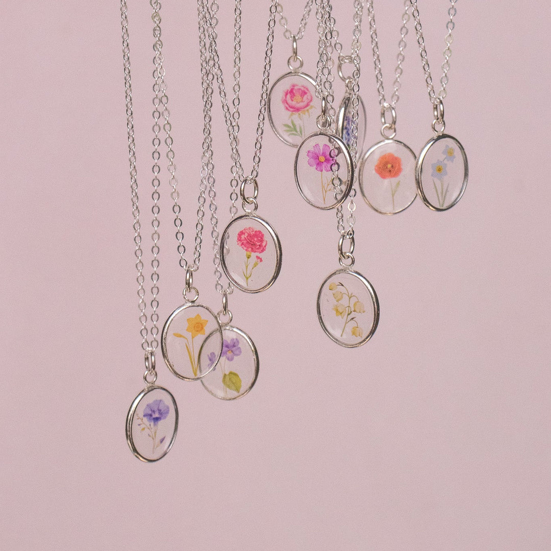 Collier de fleurs de naissance Bloom