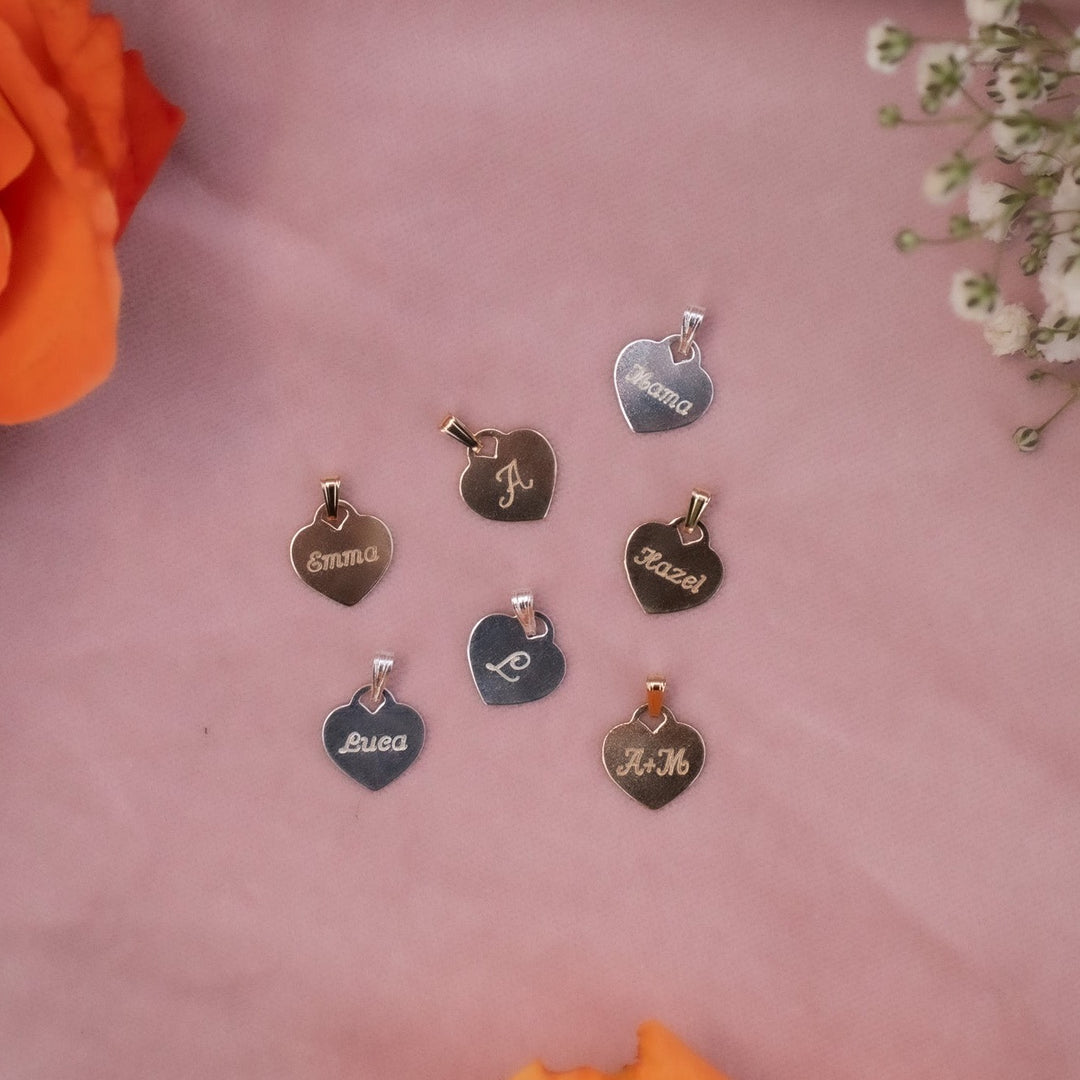 Add-On Engraved Heart Disc