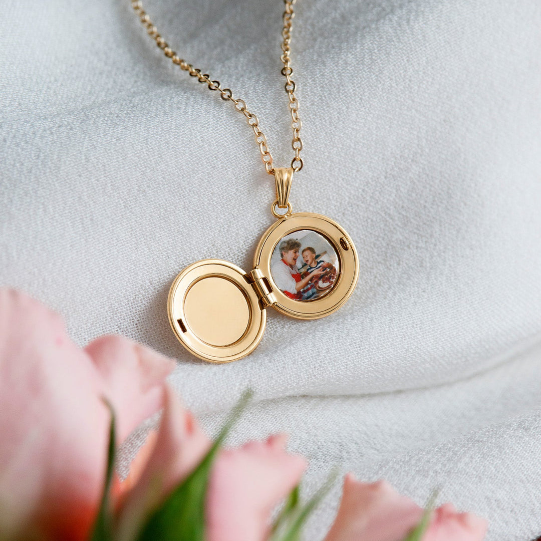 Etched Bloom Locket