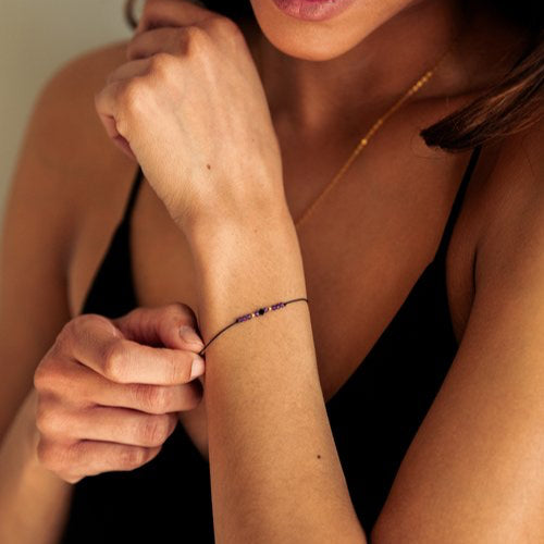 Amethyst String Bracelet