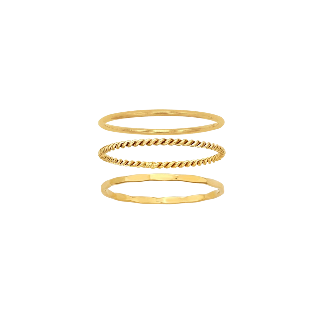 Gold Stacking Rings