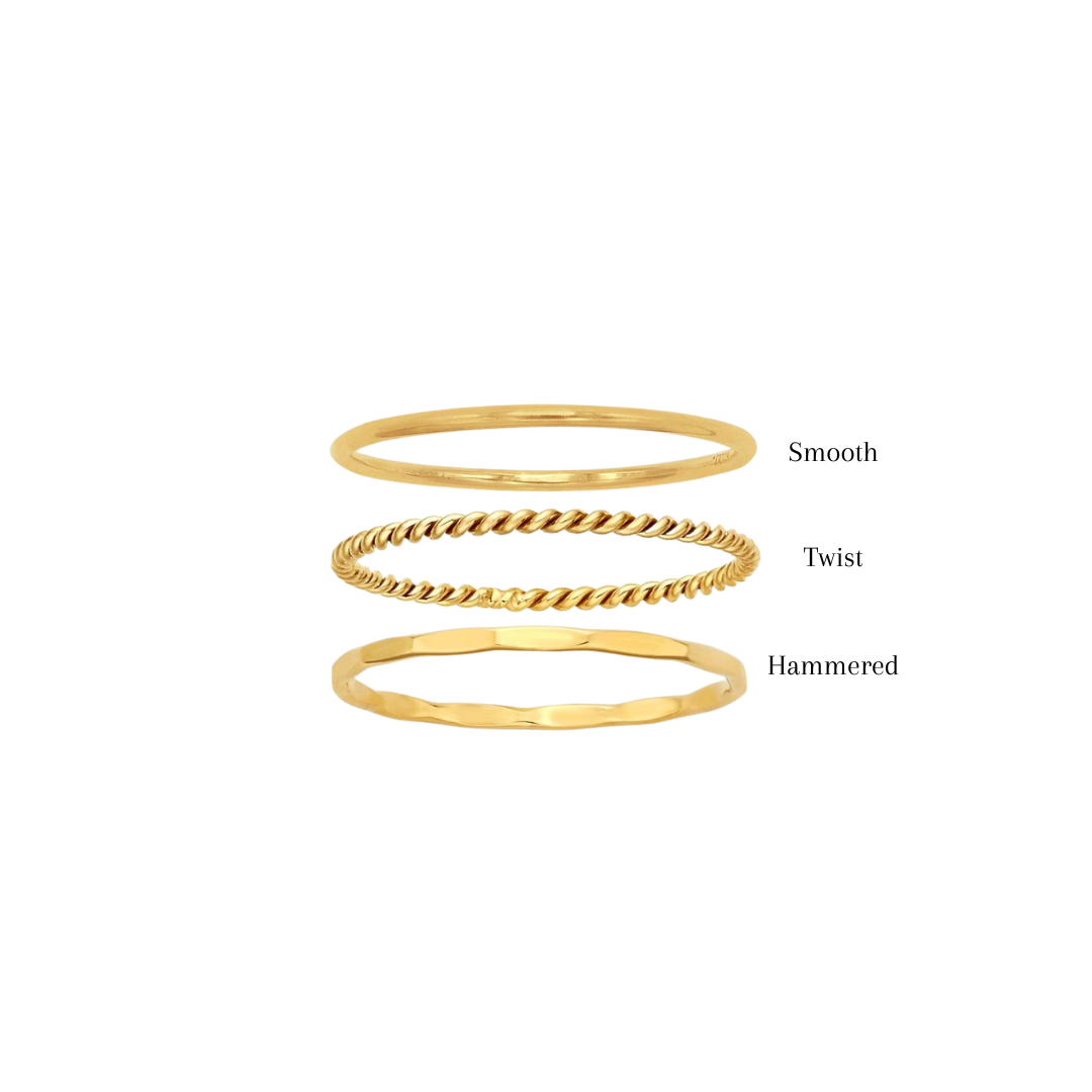 Gold Stacking Rings