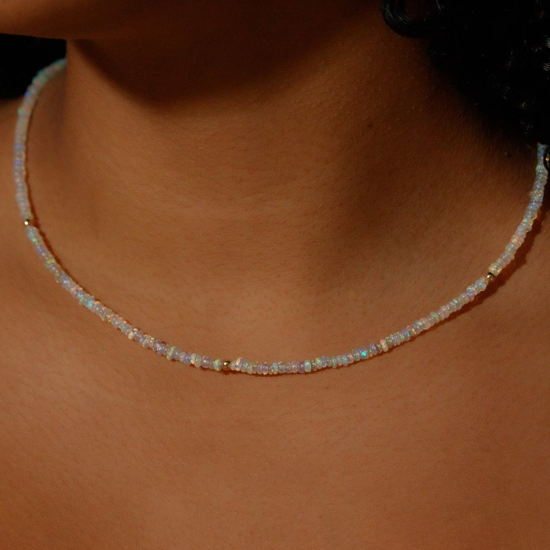 Opal Beaded Necklace