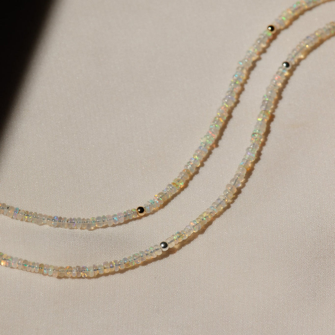 Opal Beaded Necklace