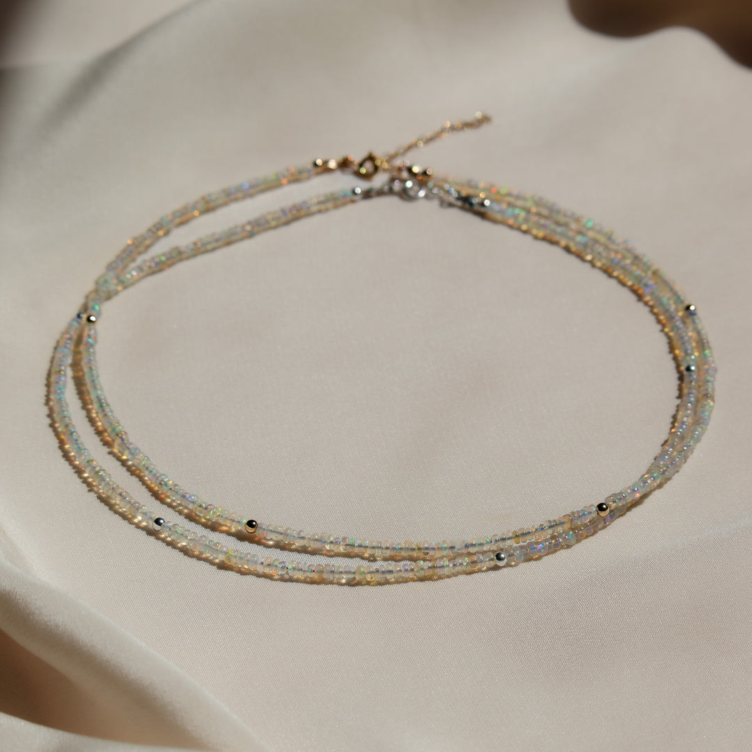 Opal Beaded Necklace