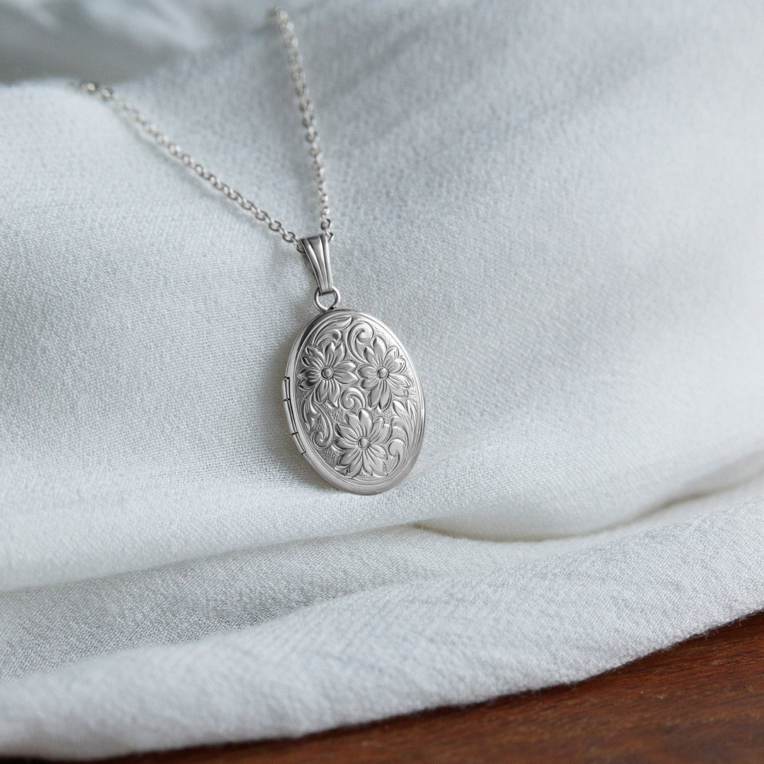 Floral Oval Locket