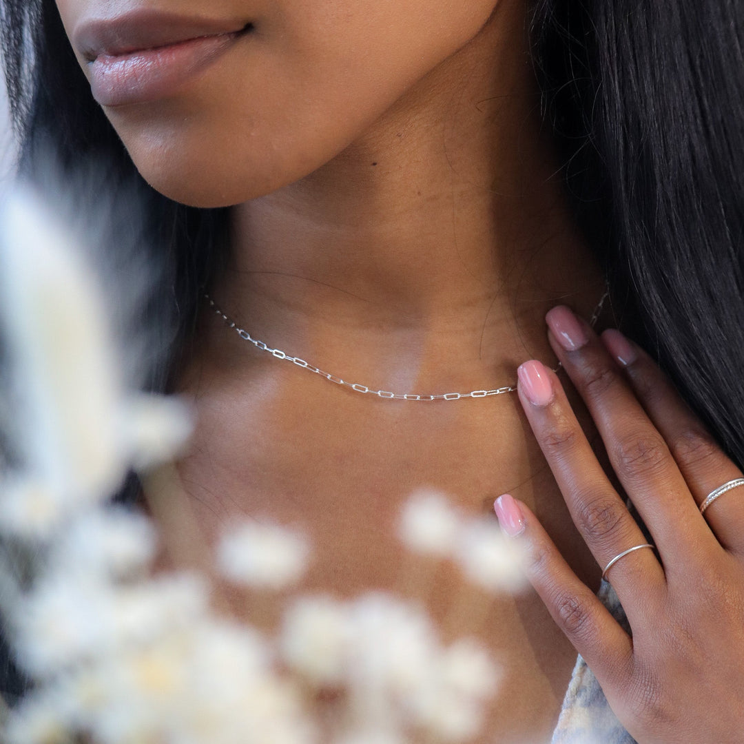 Paperclip Chain Silver