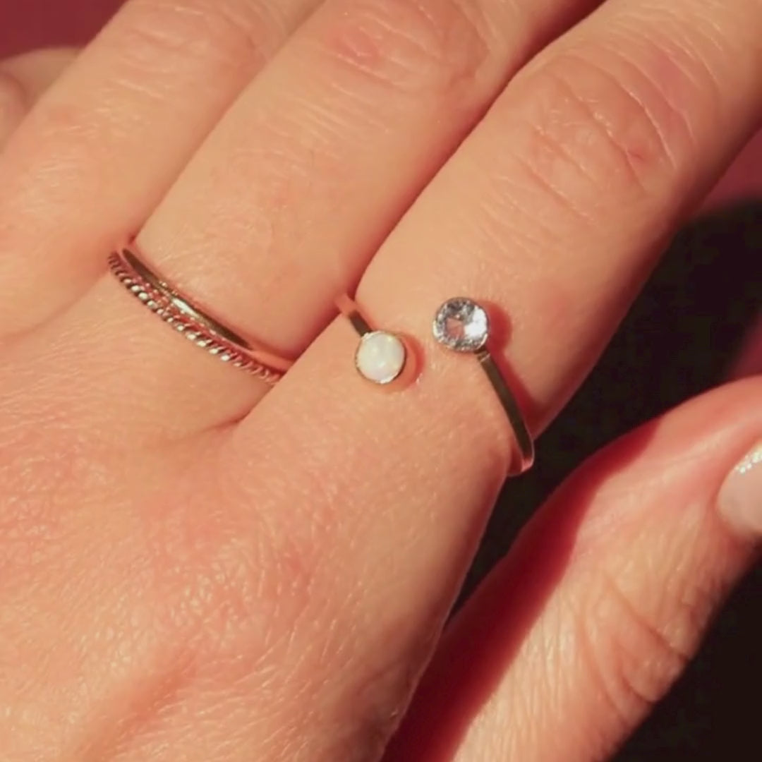 Bague Pierre de Naissance Toi et Moi