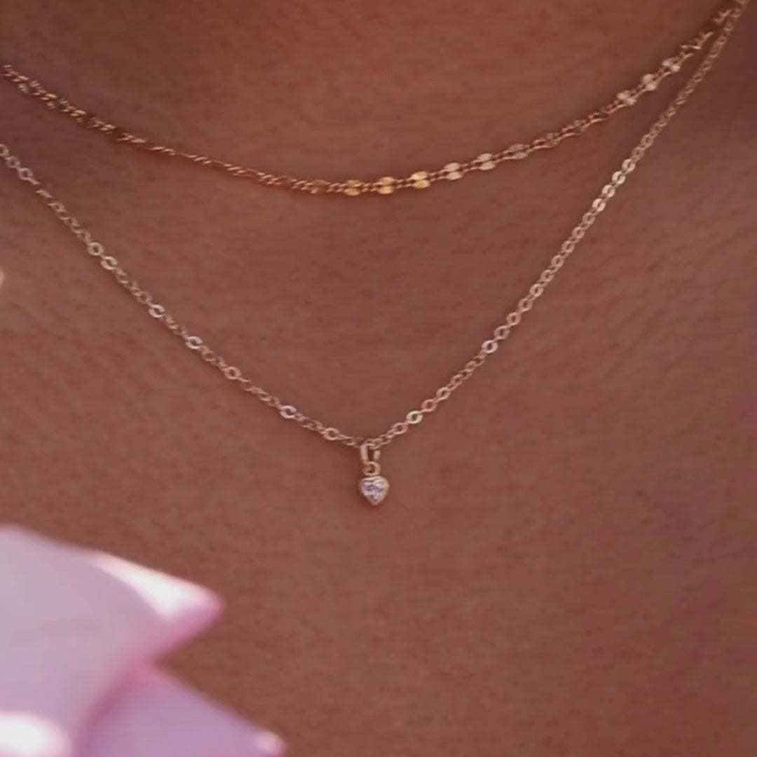 Heart Birthstone Necklace