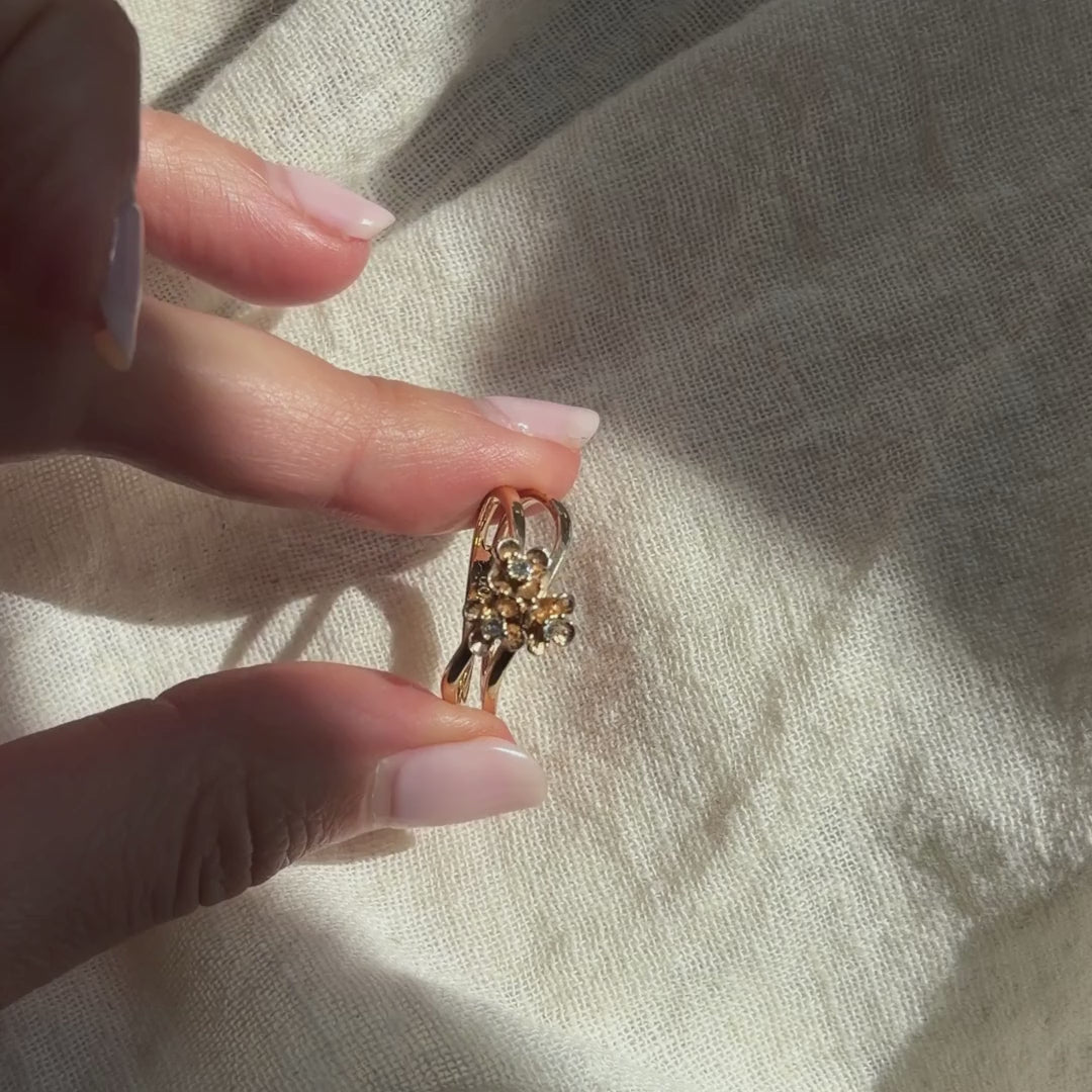 Bague vintage Avon Flower Brights